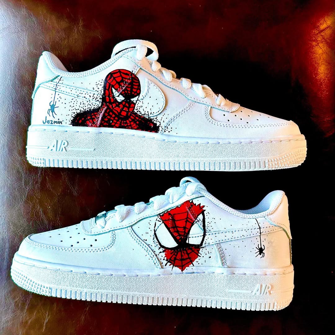 Spiderman AF1 Custom Shoes β Unique Hand-Painted Design