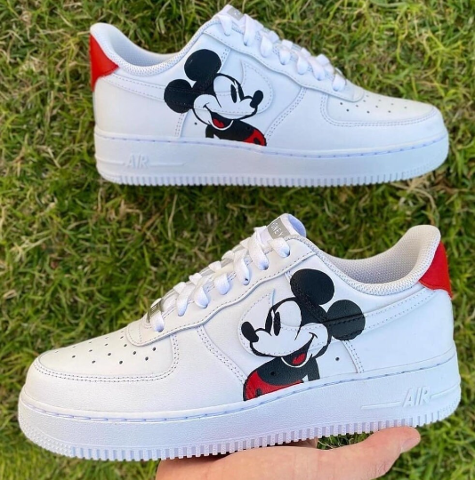 Custom Mickey Mouse Air Force 1 Shoes for Family Nova Custom Shoes