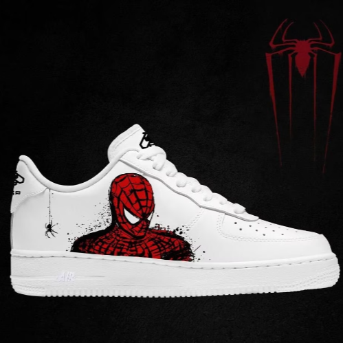 Spiderman AF1 Custom Shoes β Unique Hand-Painted Design