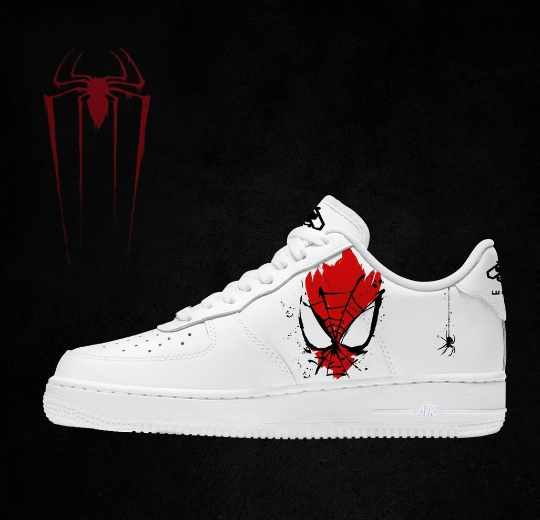 Spiderman AF1 Custom Shoes β Unique Hand-Painted Design