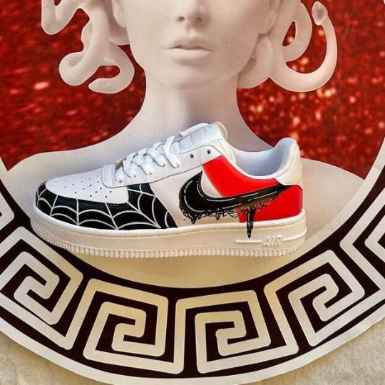 Custom Spiderman AF1 Sneakers – Hand-Painted Design