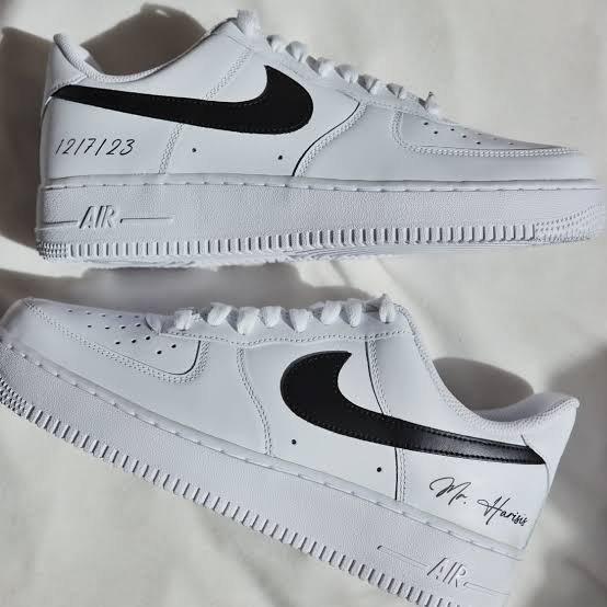 Custom Bride & Groom Air Force 1 Sneakers / Wedding Shoes Couple Gift