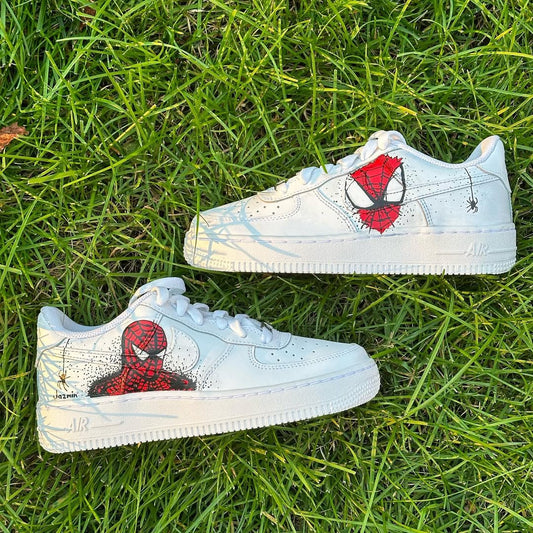 Spiderman AF1 Custom Shoes – Unique Hand-Painted Design