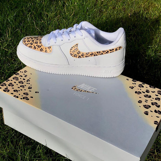 Leopard Design Hand Painted Custom Air Force 1