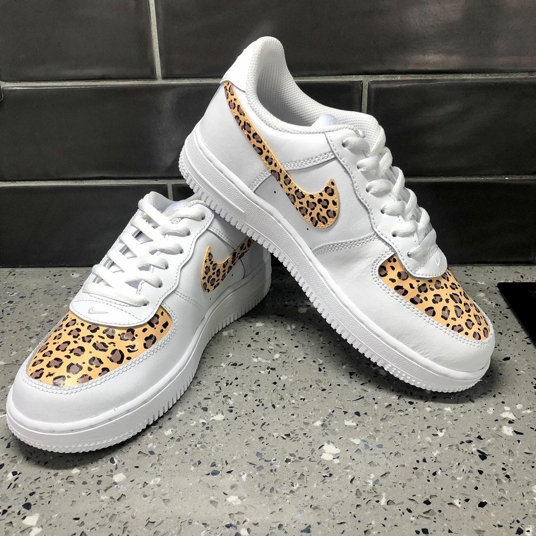 Leopard Design Hand Painted Custom Air Force 1