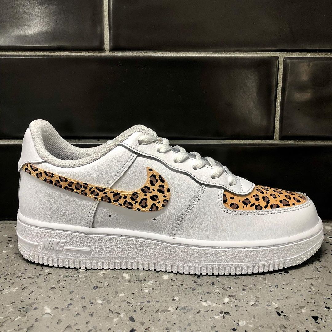 Leopard Design Hand Painted Custom Air Force 1