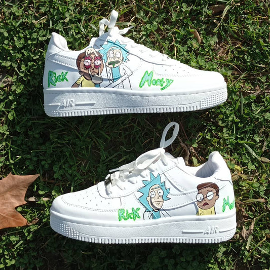 Custom Rick and Morty Air Force 1 Shoes- (Children and Adult Sizes)