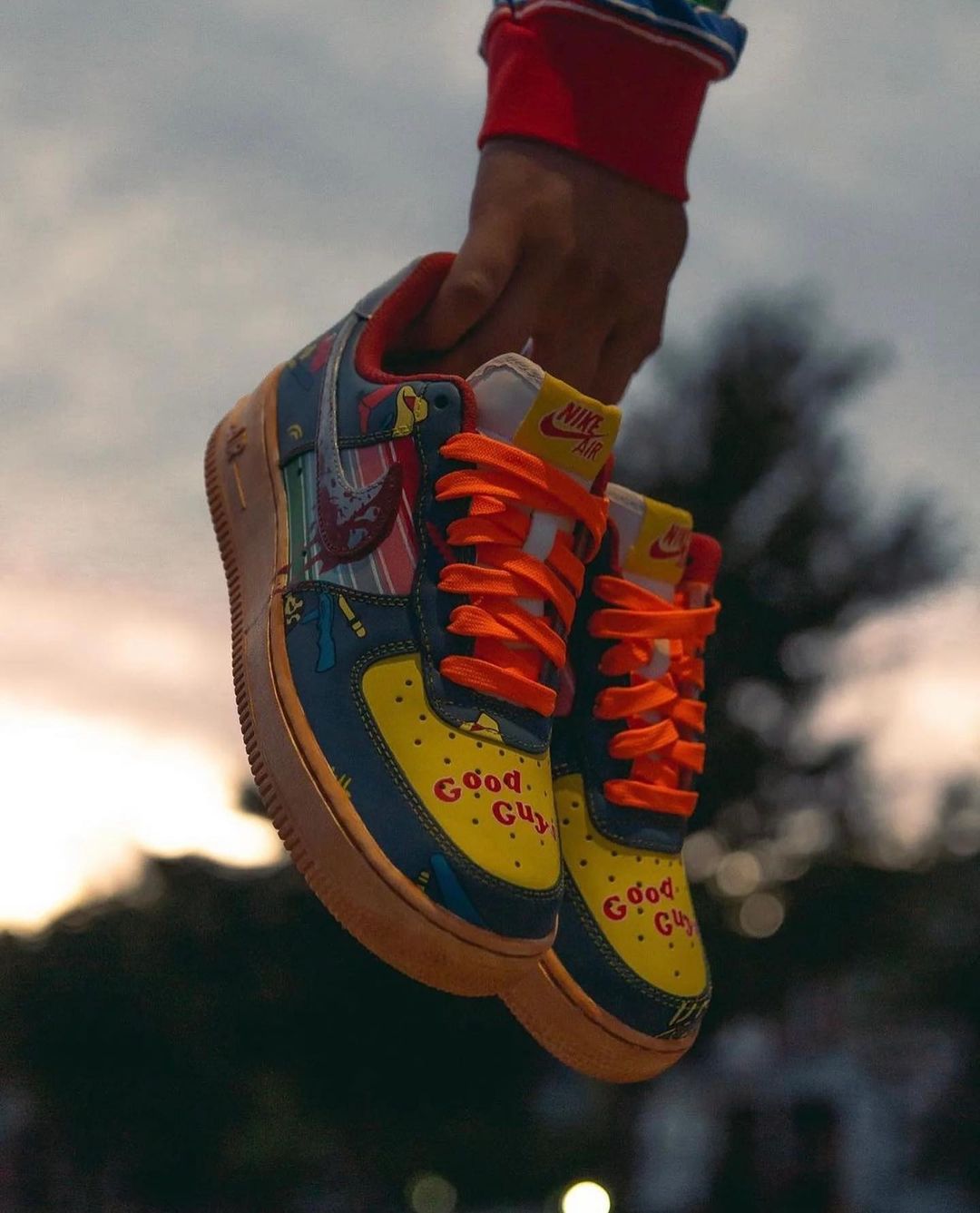 Chucky Hand Painted Air Force ! Sneakers for All Sizes