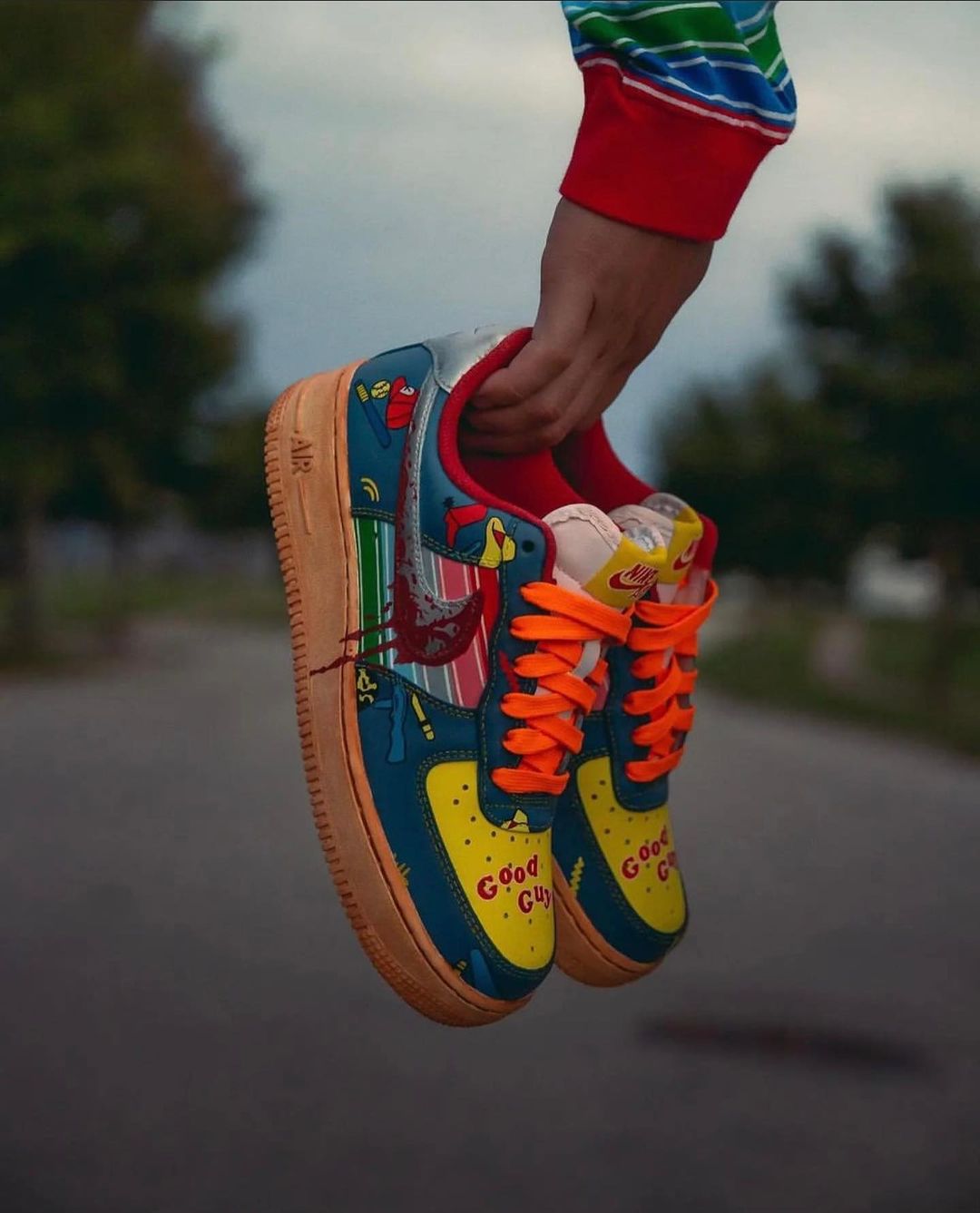 Chucky Hand Painted Air Force ! Sneakers for All Sizes