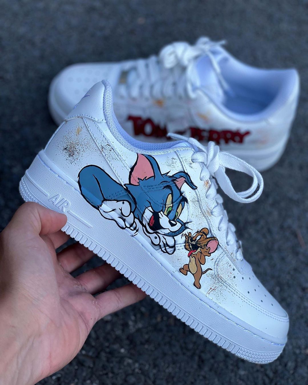 Tom and Jerry Custom Air Force 1 Shoes