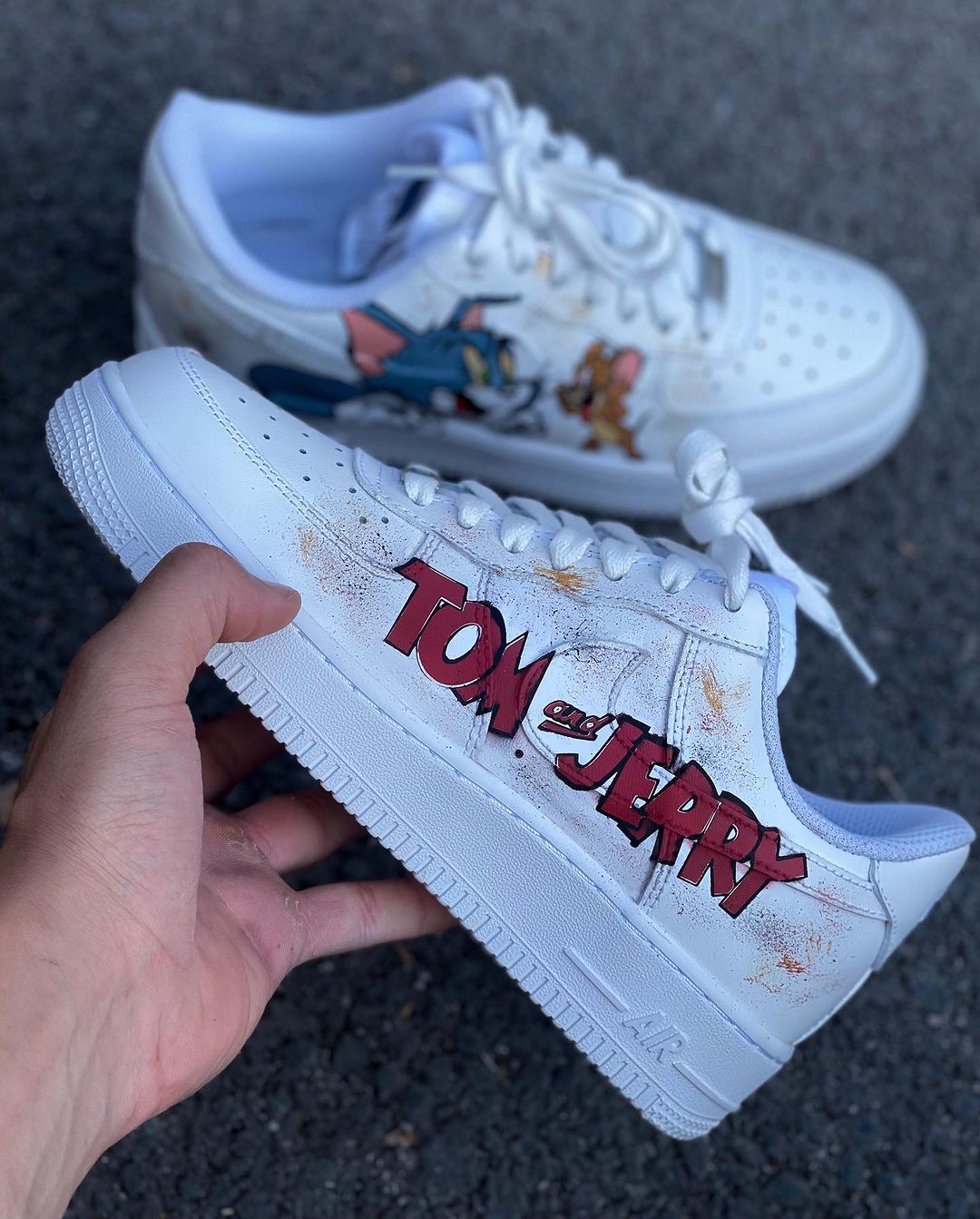 Tom and Jerry Custom Air Force 1 Shoes