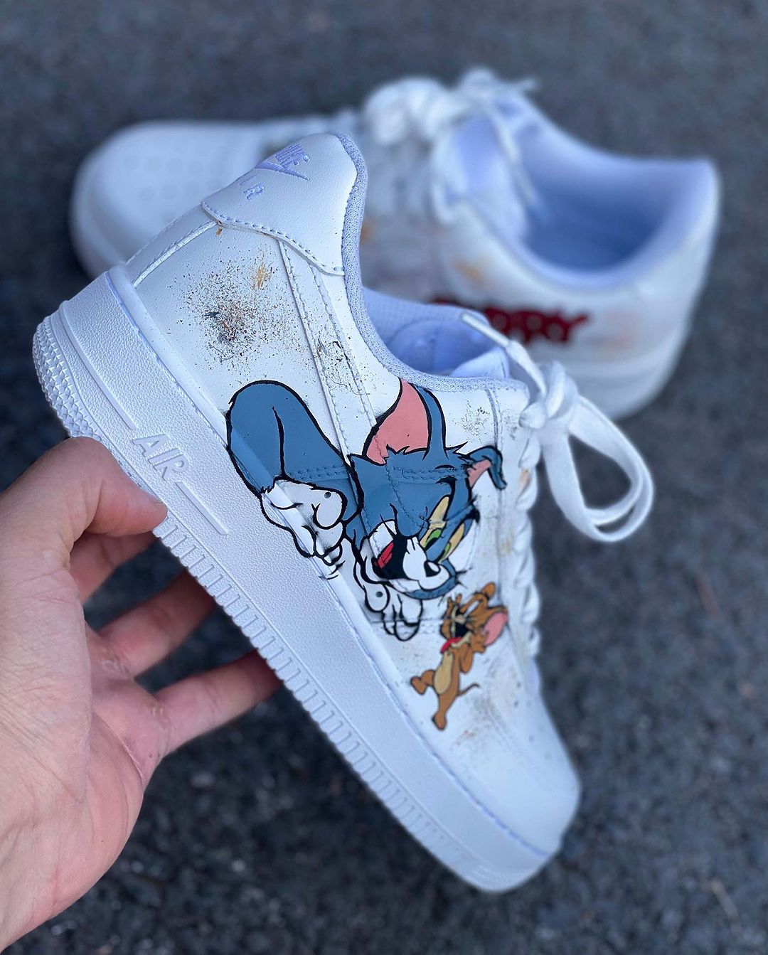 Tom and Jerry Custom Air Force 1 Shoes