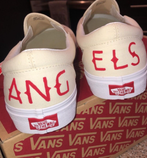 Mlb Angels Baseball Team Design Hand-Painted  Custom Size Unisex  Shoes