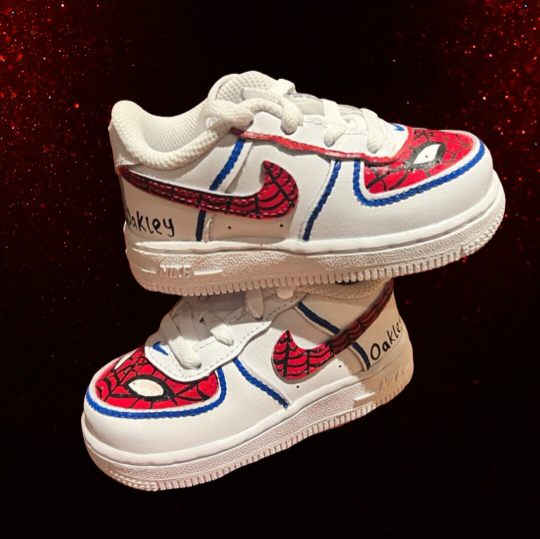 Custom Made Children Spiderman Air Force 1 Sneakers