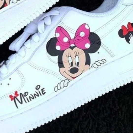 Disney Minnie Mouse and Mickey Mouse Air Force 1 Shoes for Children and Adults